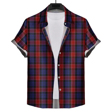 Graham of Menteith Red Tartan Short Sleeve Button Down Shirt