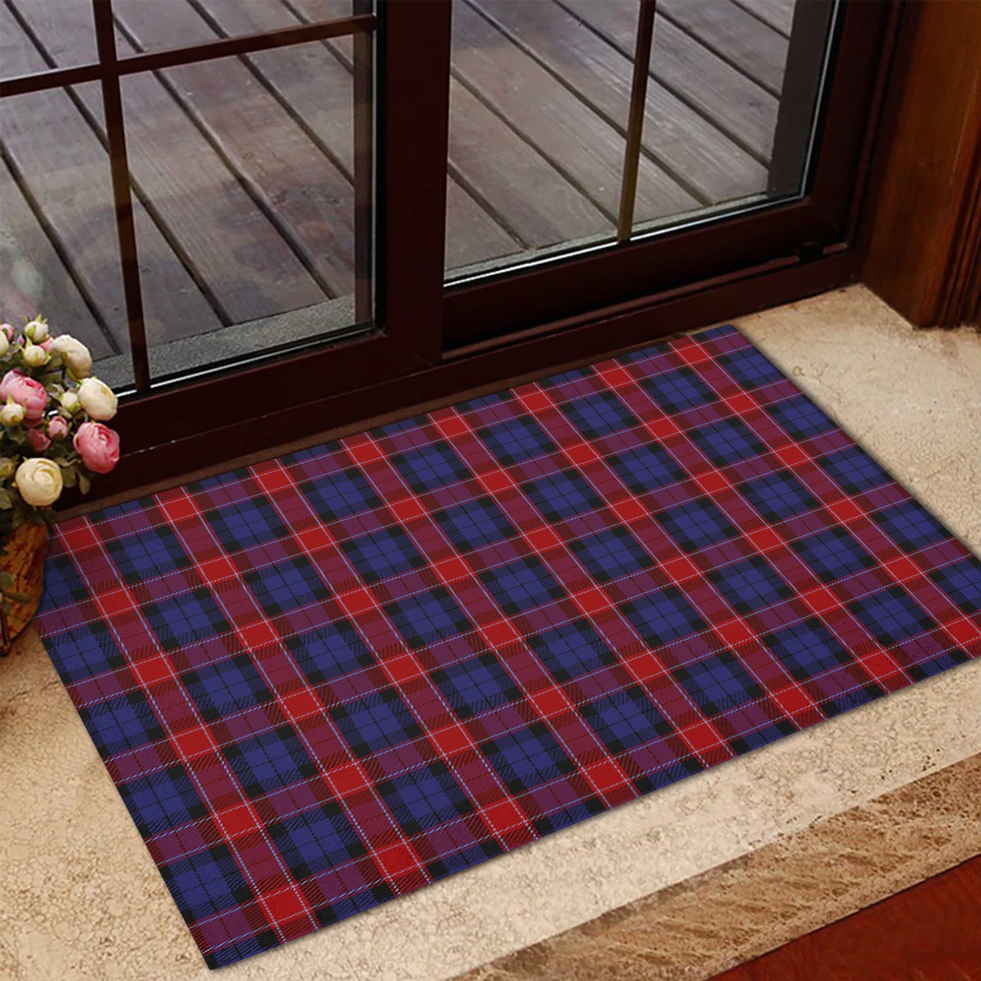 Graham of Menteith Red Tartan Door Mat - Tartanvibesclothing