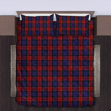 Graham of Menteith Red Tartan Quilt Bed Set