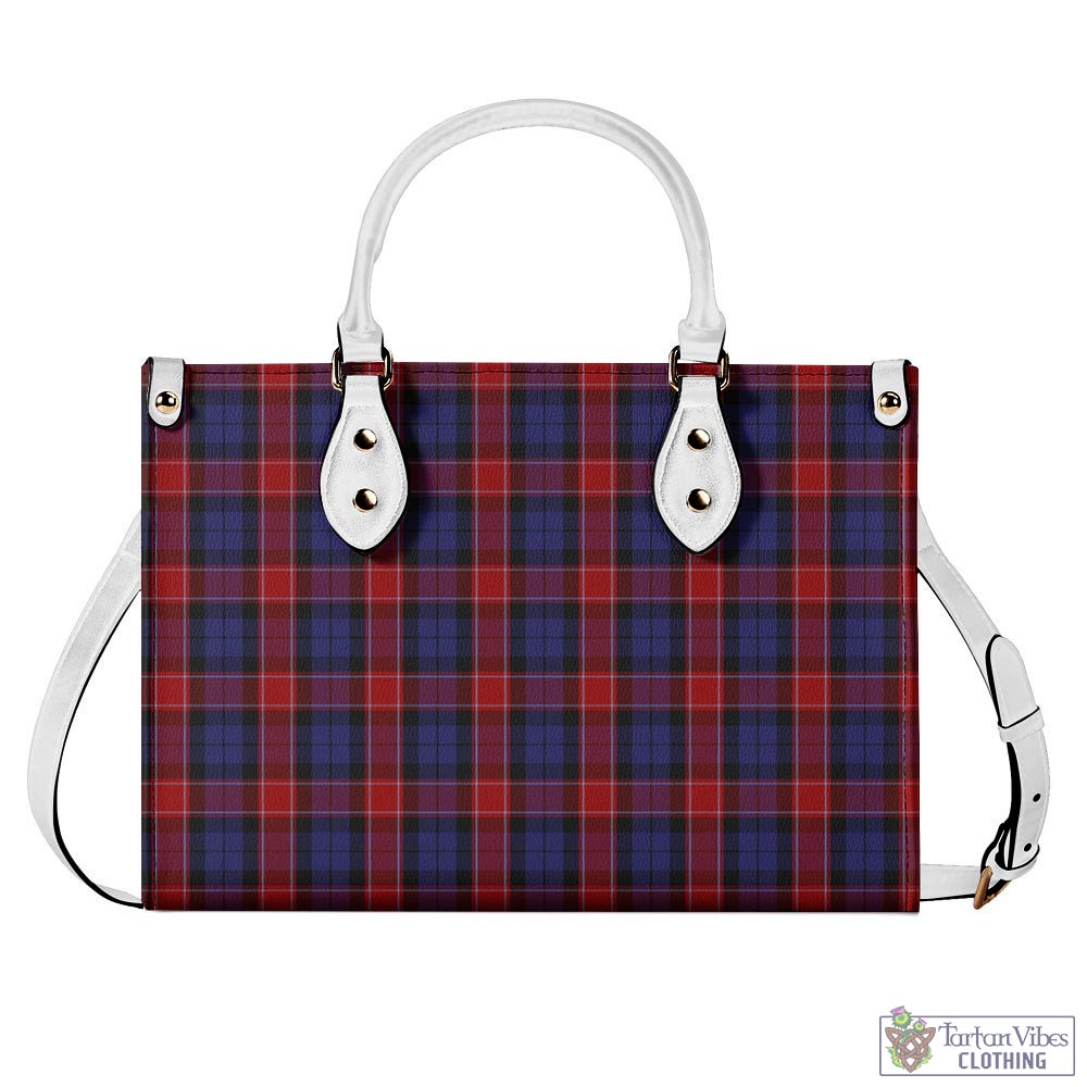 Tartan Vibes Clothing Graham of Menteith Red Tartan Luxury Leather Handbags