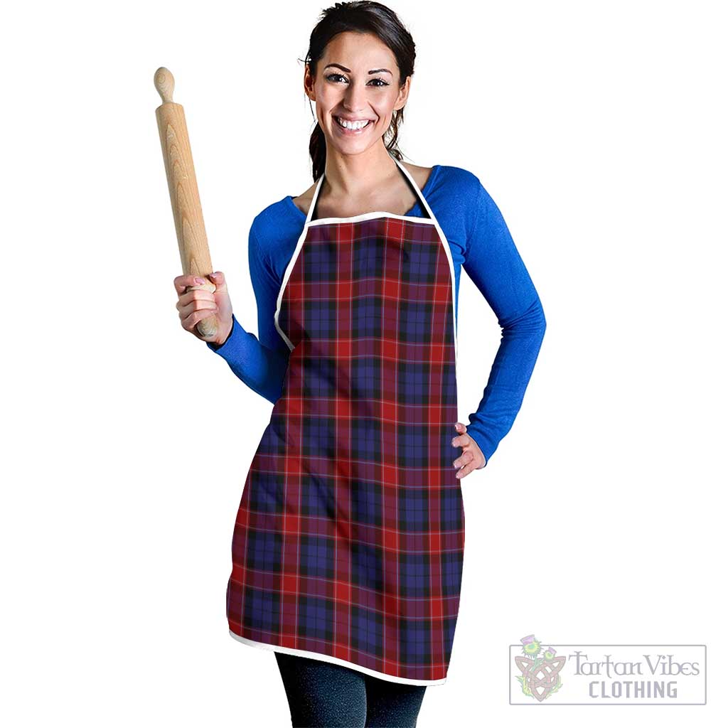 Graham of Menteith Red Tartan Apron White - Tartan Vibes Clothing