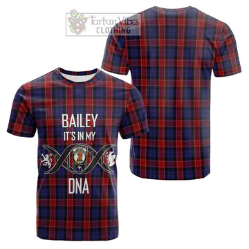 Graham of Menteith Red Tartan Cotton T-shirt with Family Crest DNA In Me Style