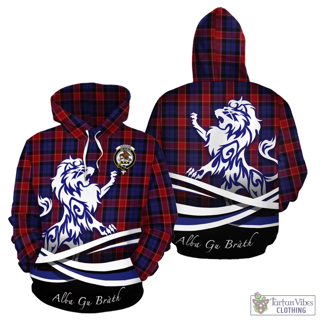 graham-of-menteith-red-tartan-hoodie-with-alba-gu-brath-regal-lion-emblem