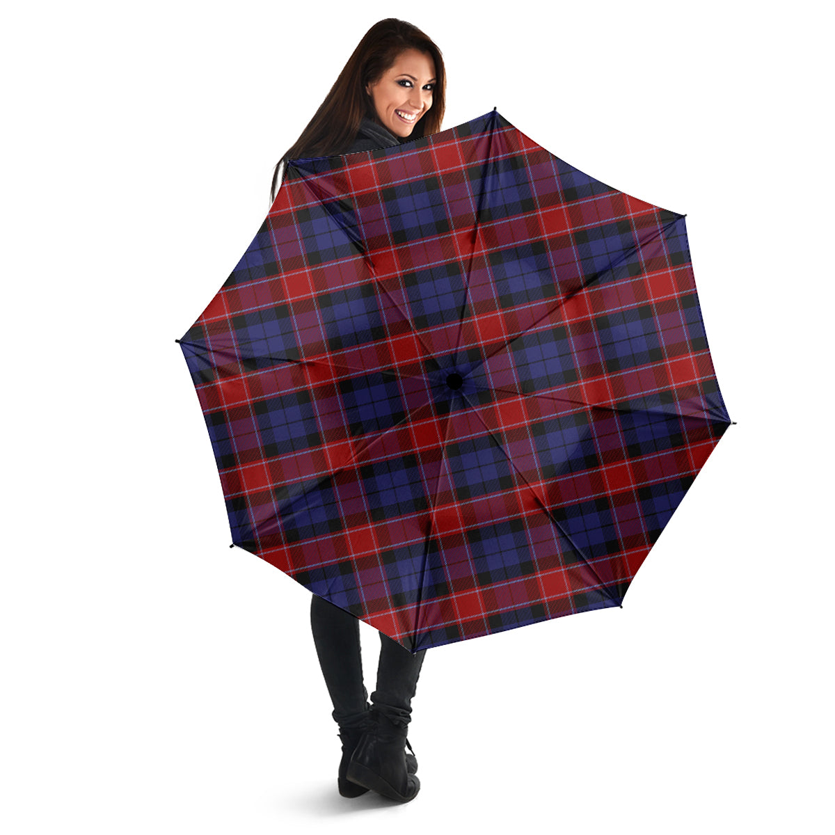 Graham of Menteith Red Tartan Umbrella - Tartanvibesclothing