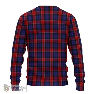 Graham of Menteith Red Tartan Ugly Sweater with Family Crest DNA In Me Style