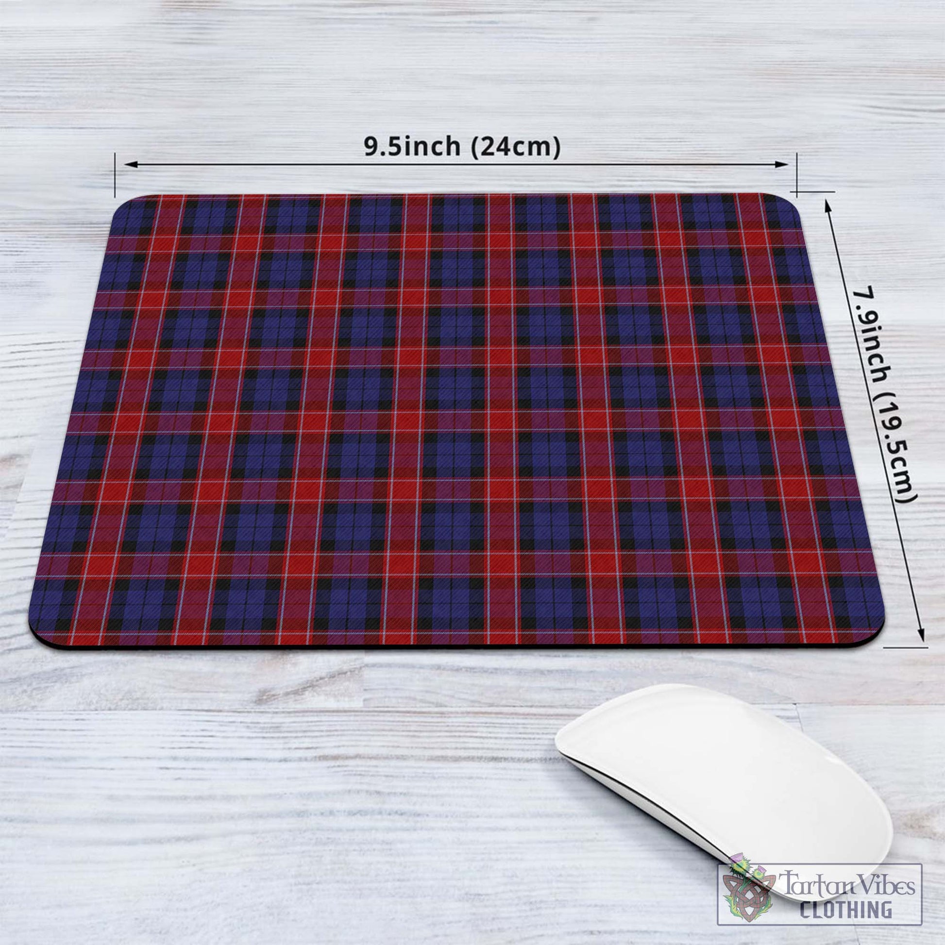 Tartan Vibes Clothing Graham of Menteith Red Tartan Mouse Pad