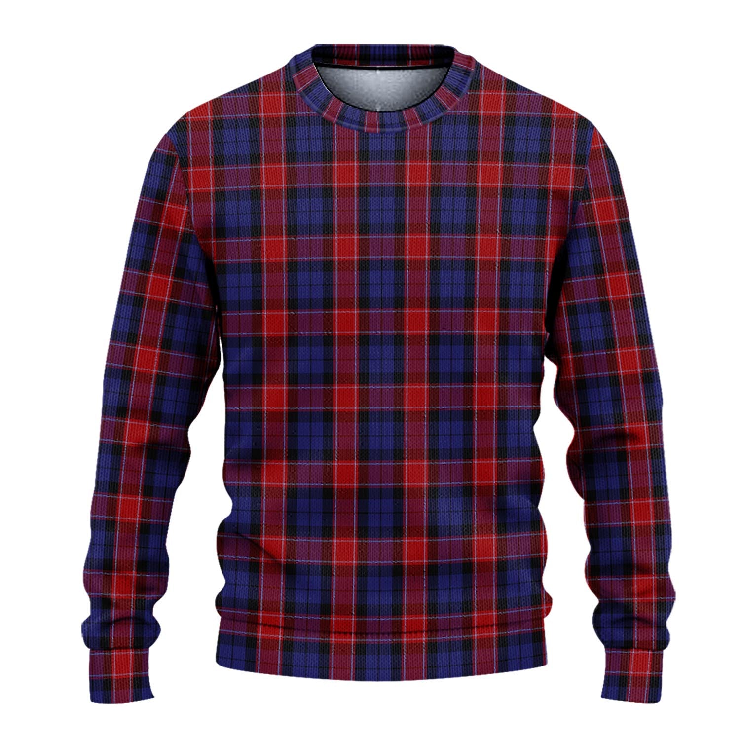 Graham of Menteith Red Tartan Knitted Sweater - Tartanvibesclothing