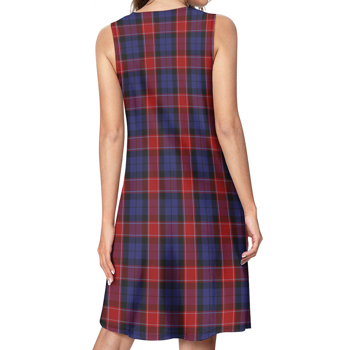 Graham of Menteith Red Tartan Womens Casual Dresses - Tartanvibesclothing