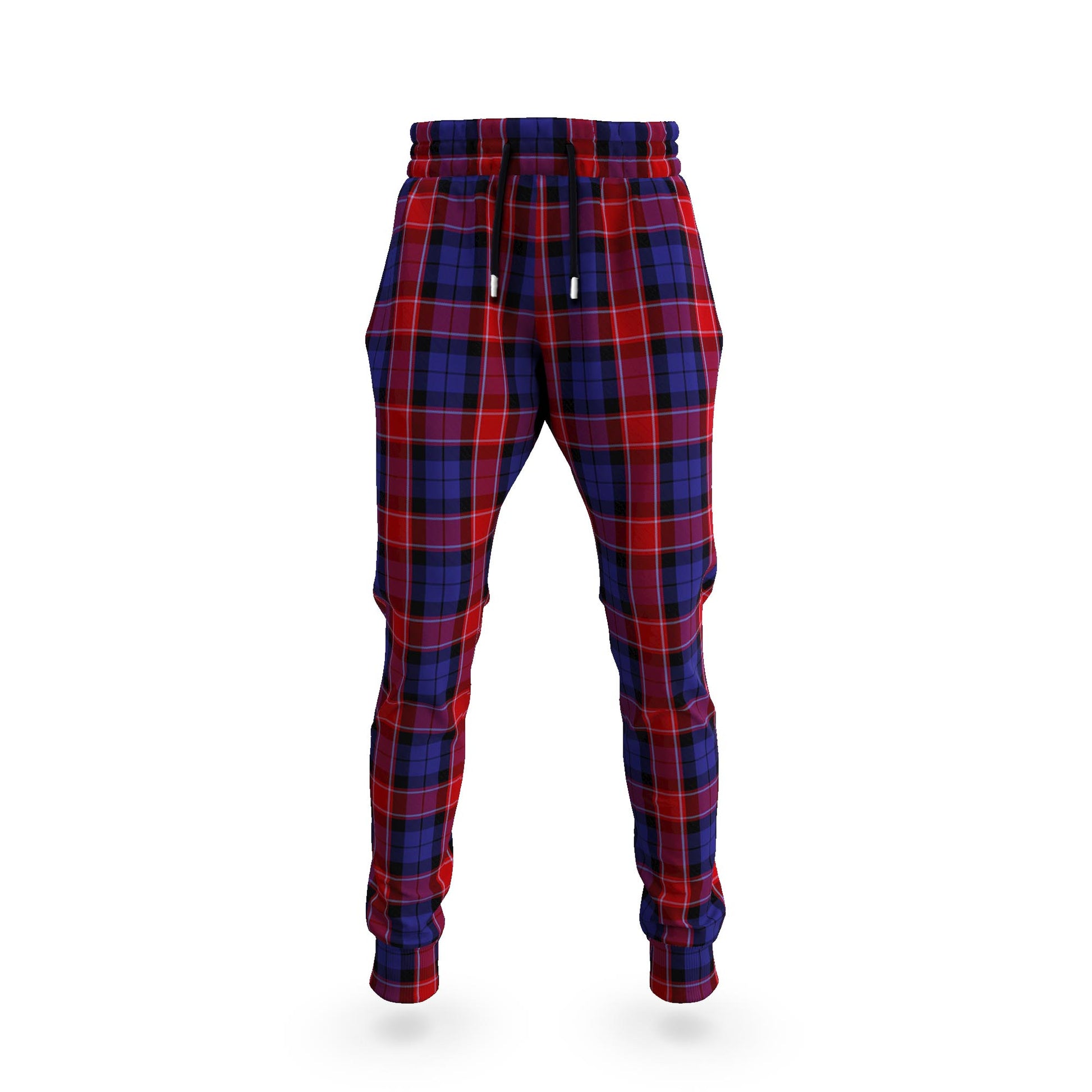 Graham of Menteith Red Tartan Joggers Pants 5XL - Tartan Vibes Clothing