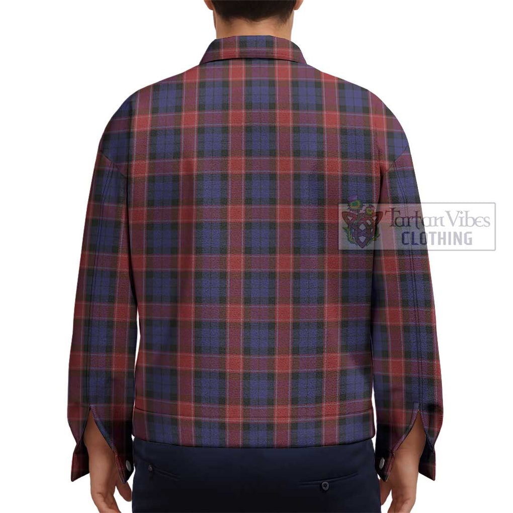 Graham of Menteith Red Tartan Unisex Lapel Cotton Jacket - Tartan Vibes Clothing