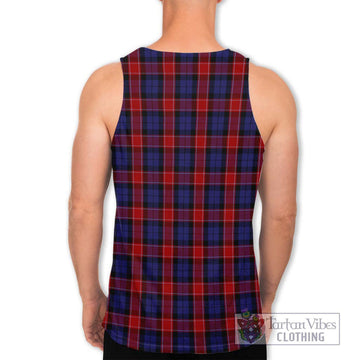 Graham of Menteith Red Tartan Men's Tank Top with Family Crest DNA In Me Style