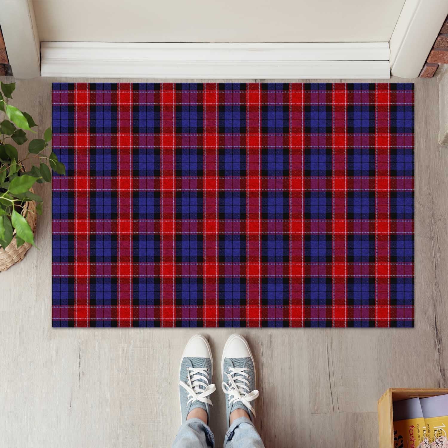 Graham of Menteith Red Tartan Door Mat - Tartanvibesclothing