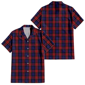 Graham of Menteith Red Tartan Short Sleeve Button Down Shirt