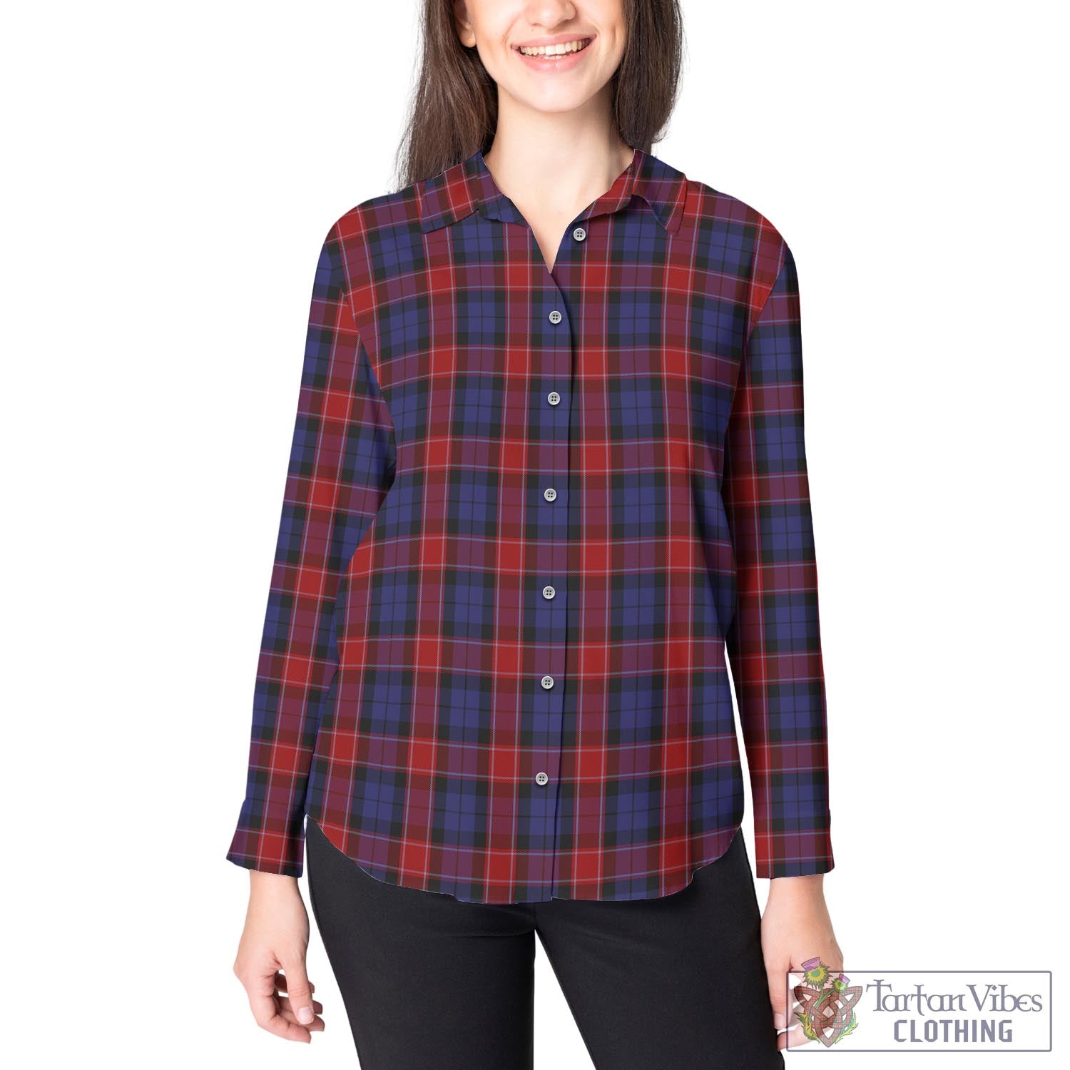 Graham of Menteith Red Tartan Womens Casual Shirt