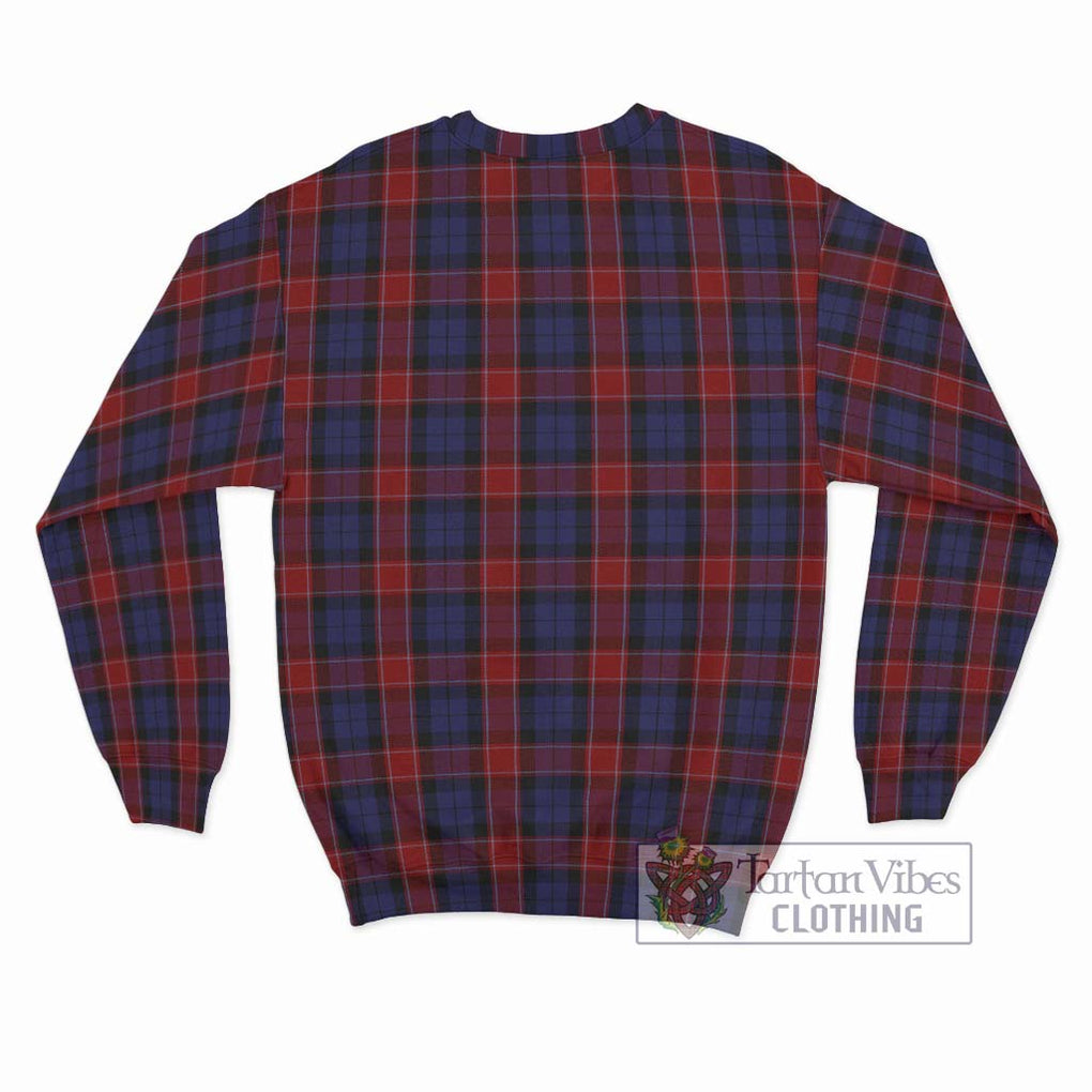 Graham of Menteith Red Tartan Sweatshirt with Family Crest DNA In Me Style - Tartanvibesclothing Shop