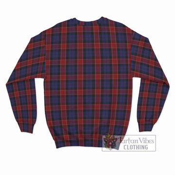 Graham of Menteith Red Tartan Sweatshirt with Family Crest DNA In Me Style