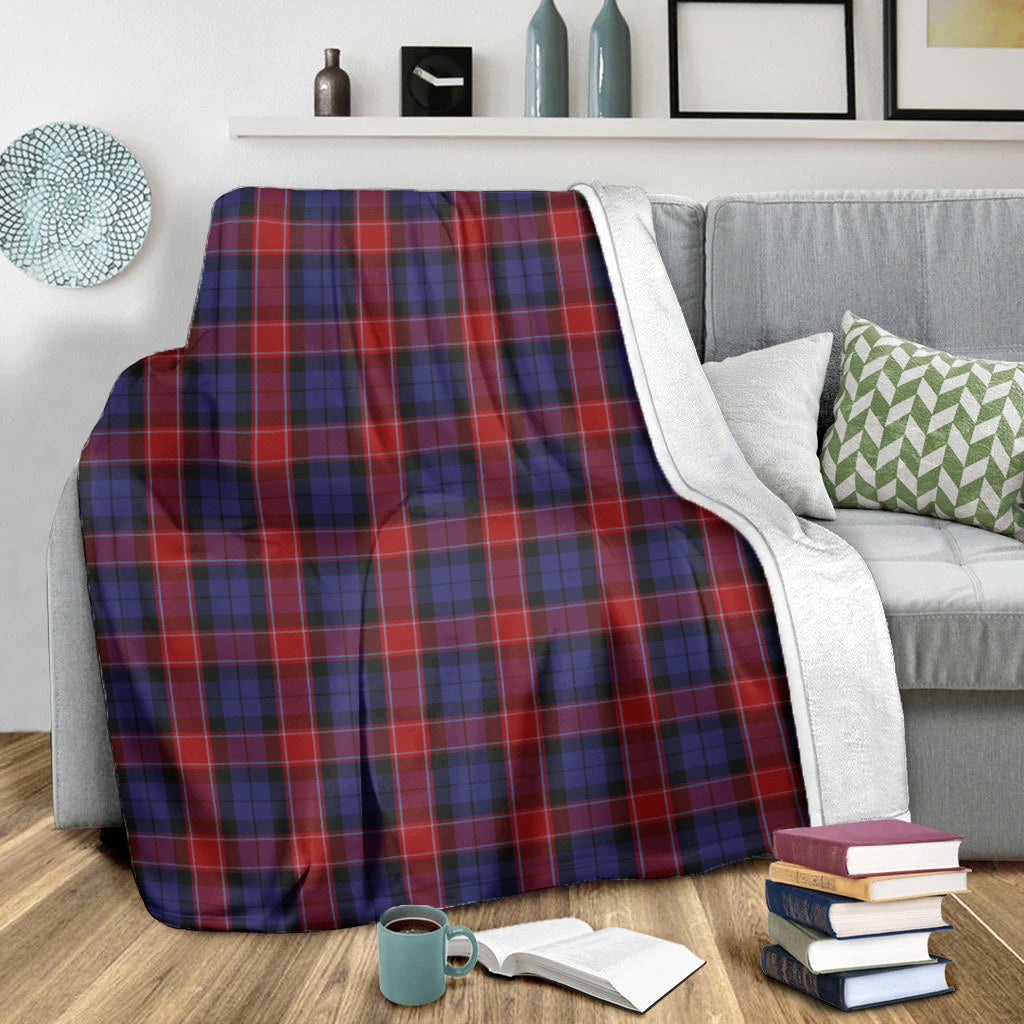 Graham of Menteith Red Tartan Blanket - Tartan Vibes Clothing