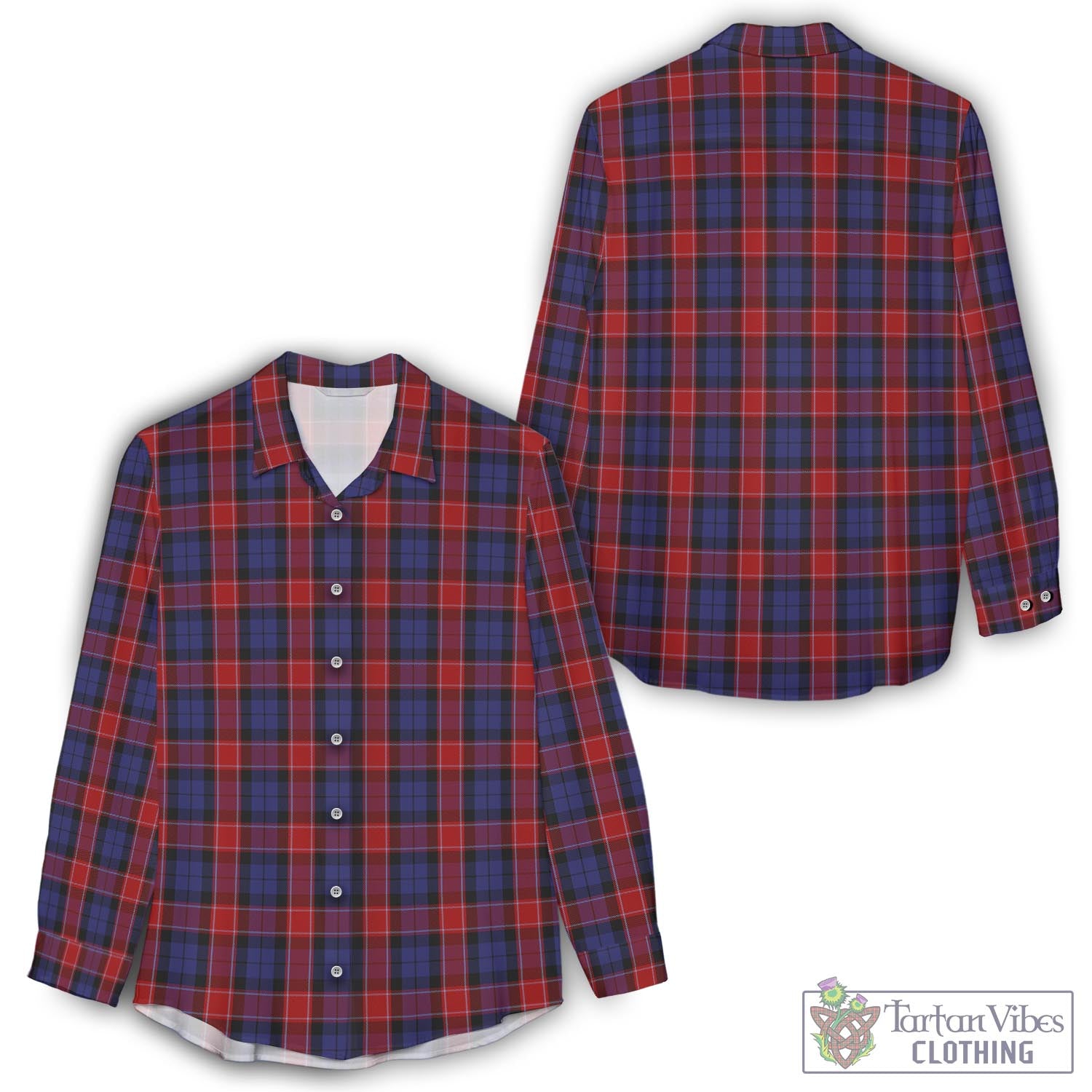 Graham of Menteith Red Tartan Womens Casual Shirt