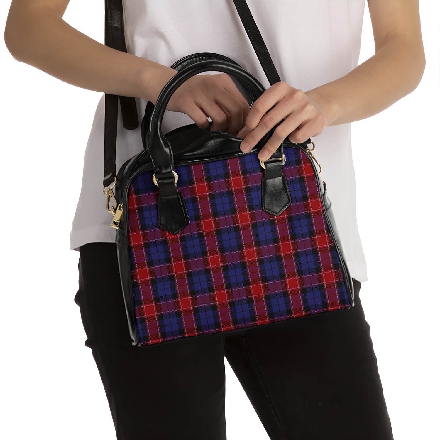 Graham of Menteith Red Tartan Shoulder Handbags - Tartanvibesclothing