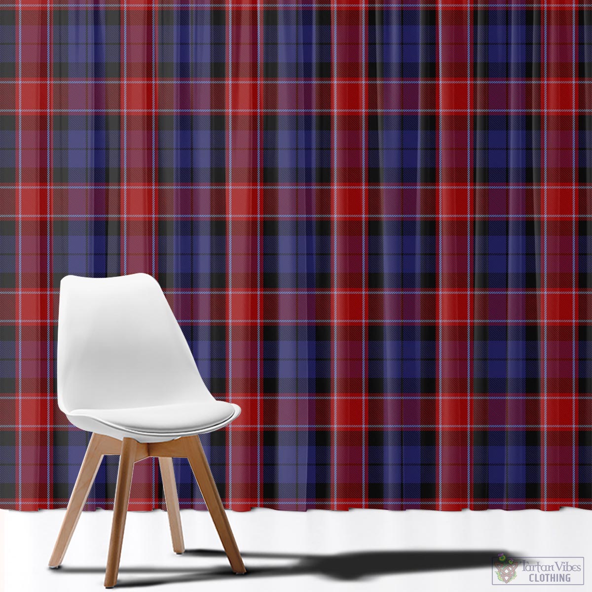 Graham of Menteith Red Tartan Window Curtain