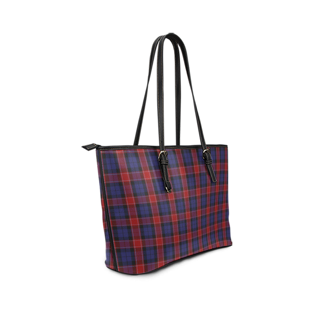 graham-of-menteith-red-tartan-leather-tote-bag