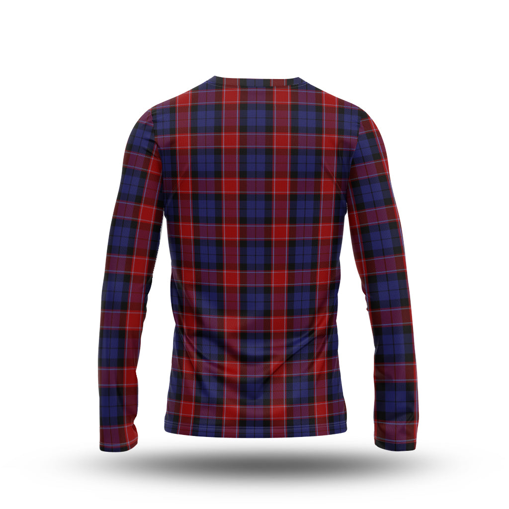 graham-of-menteith-red-tartan-long-sleeve-t-shirt-with-family-crest