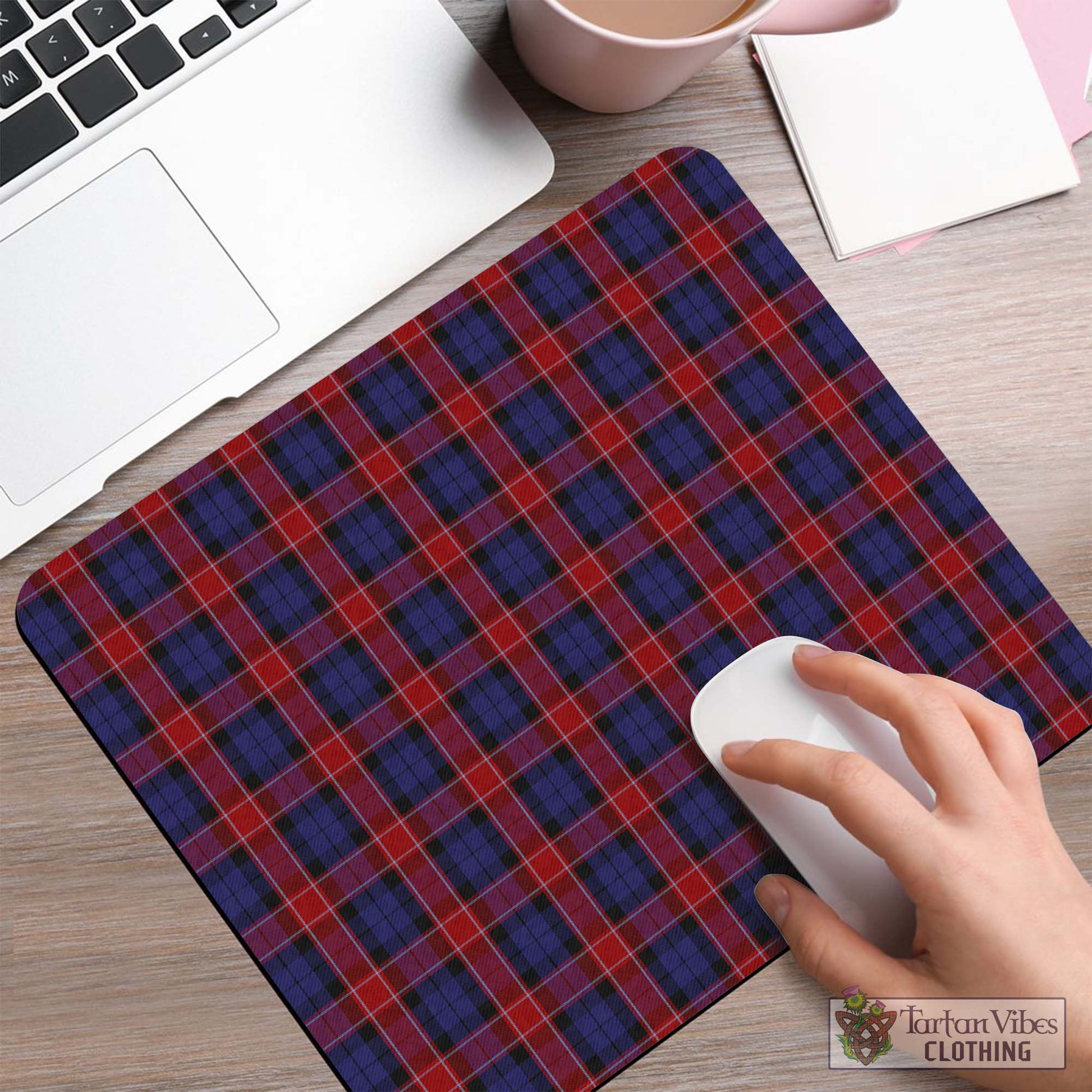 Tartan Vibes Clothing Graham of Menteith Red Tartan Mouse Pad