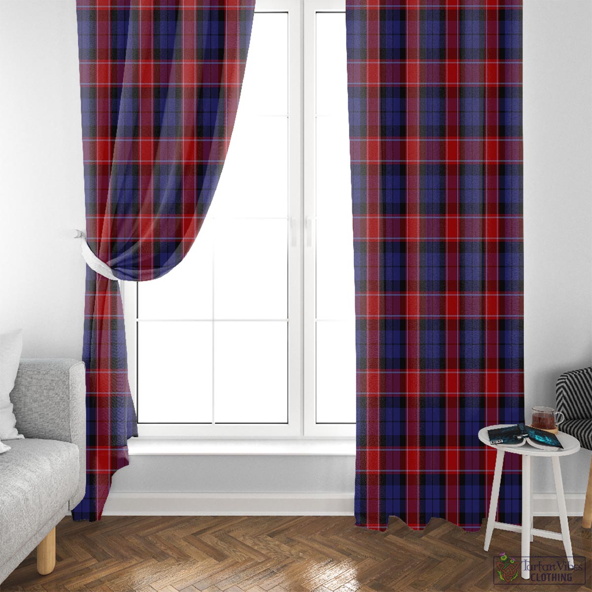 Graham of Menteith Red Tartan Window Curtain