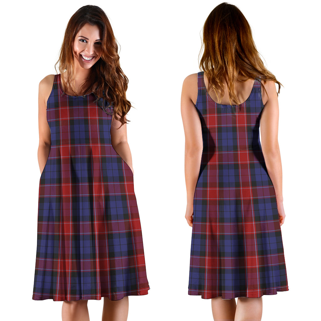 graham-of-menteith-red-tartan-sleeveless-midi-womens-dress