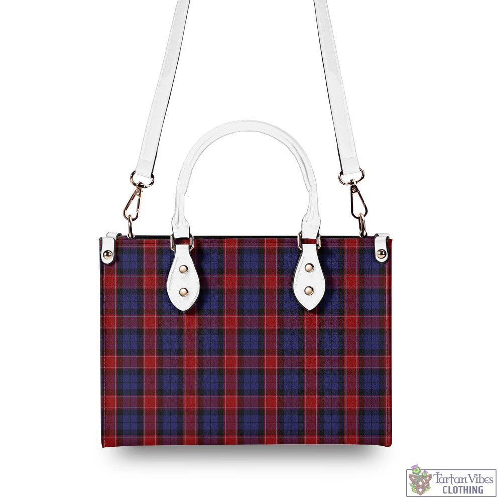 Tartan Vibes Clothing Graham of Menteith Red Tartan Luxury Leather Handbags