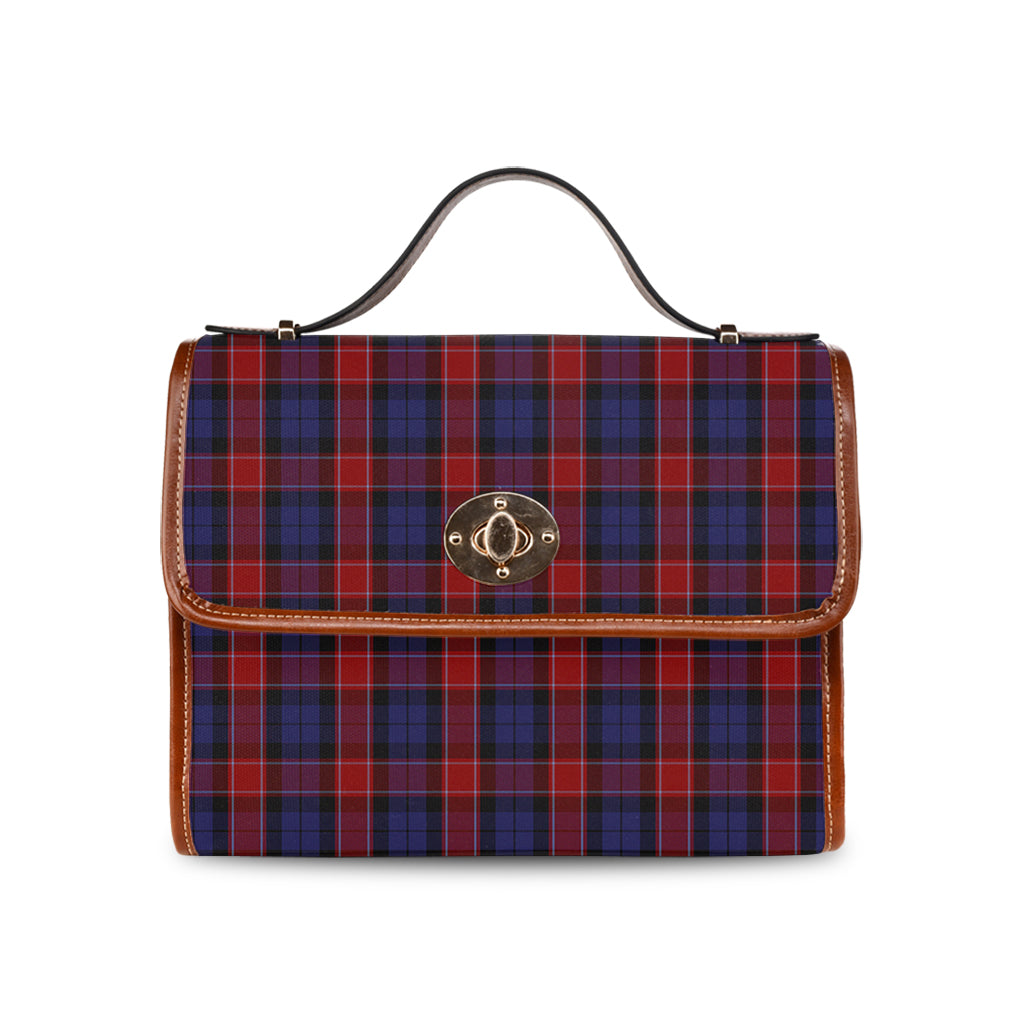 graham-of-menteith-red-tartan-leather-strap-waterproof-canvas-bag