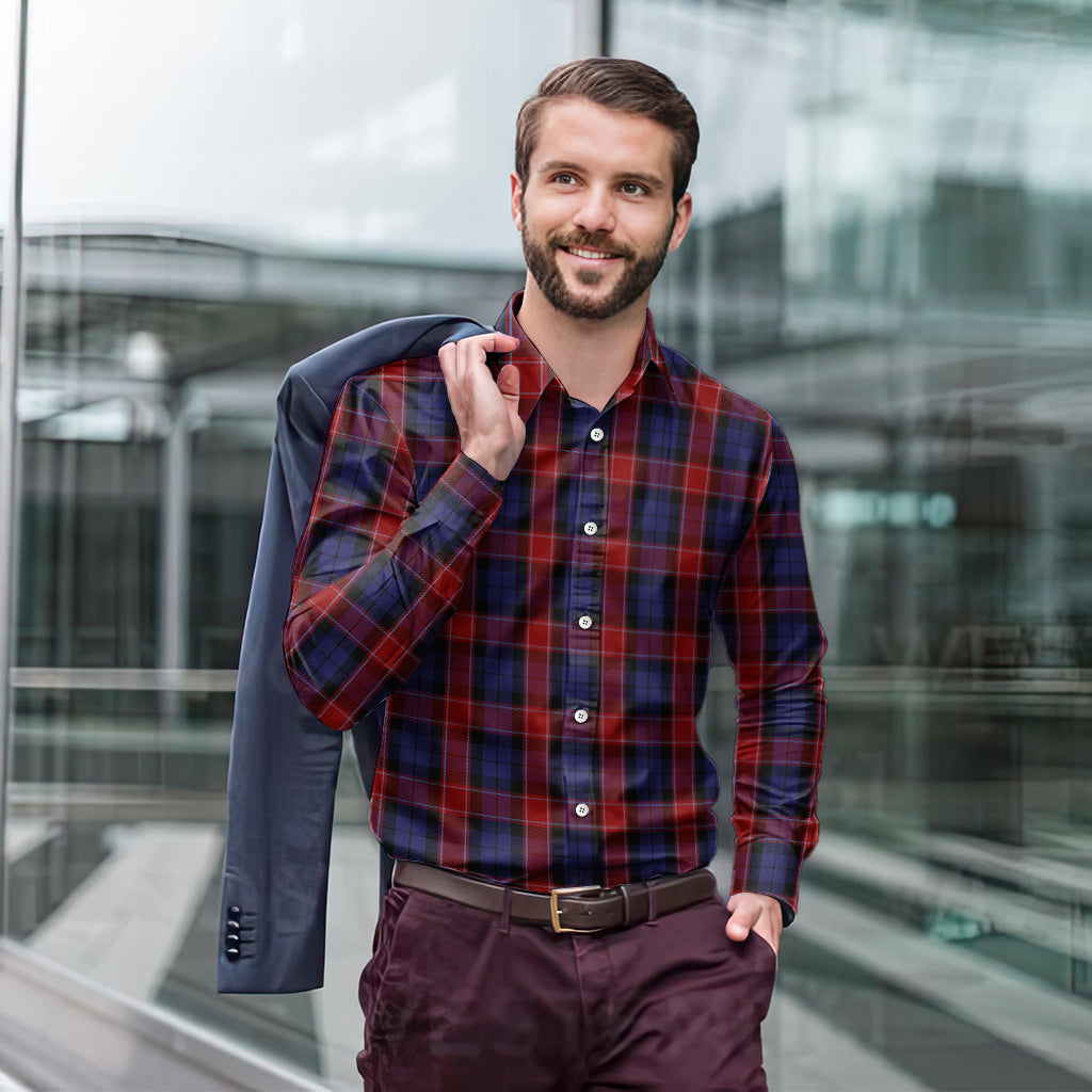 graham-of-menteith-red-tartan-long-sleeve-button-up-shirt