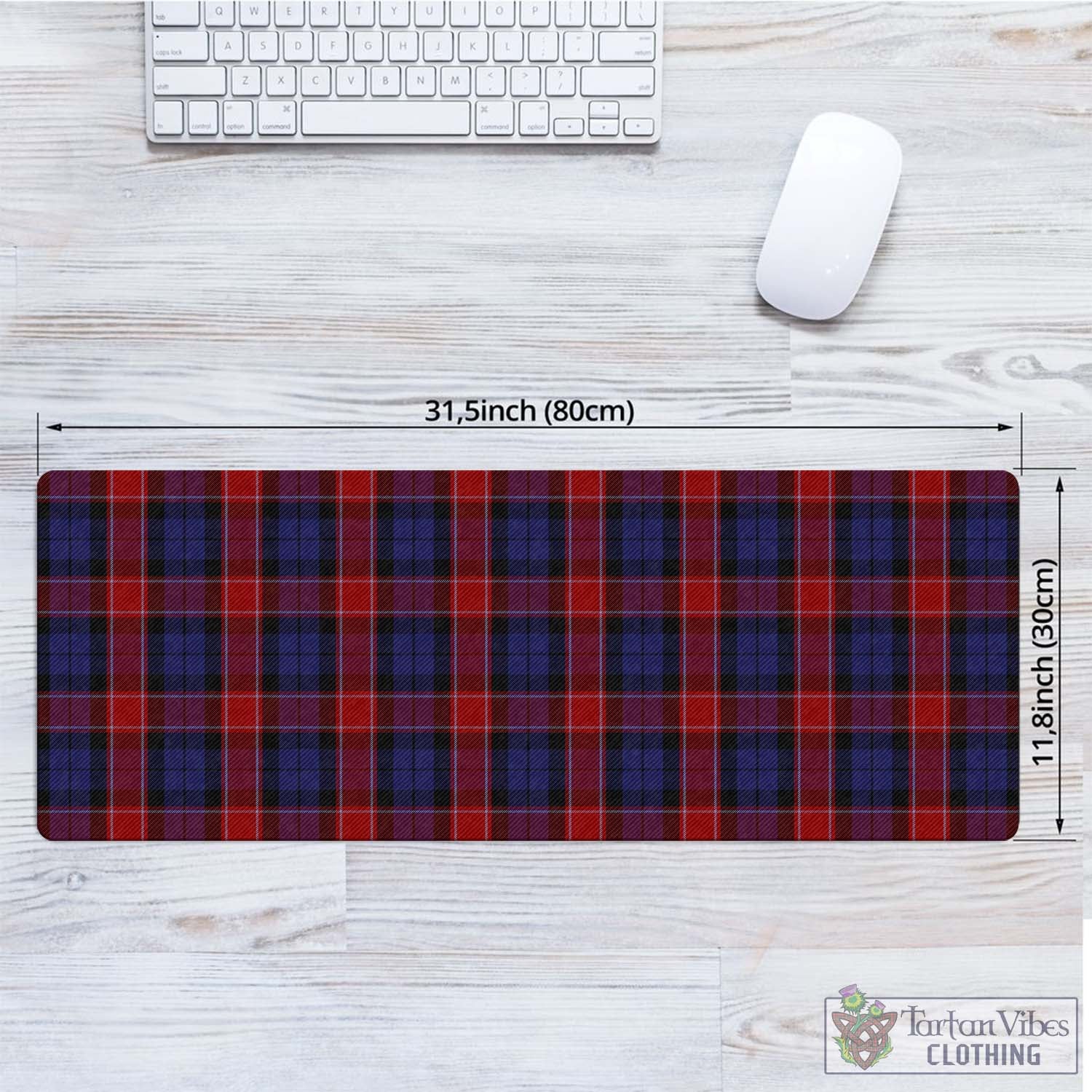 Tartan Vibes Clothing Graham of Menteith Red Tartan Mouse Pad