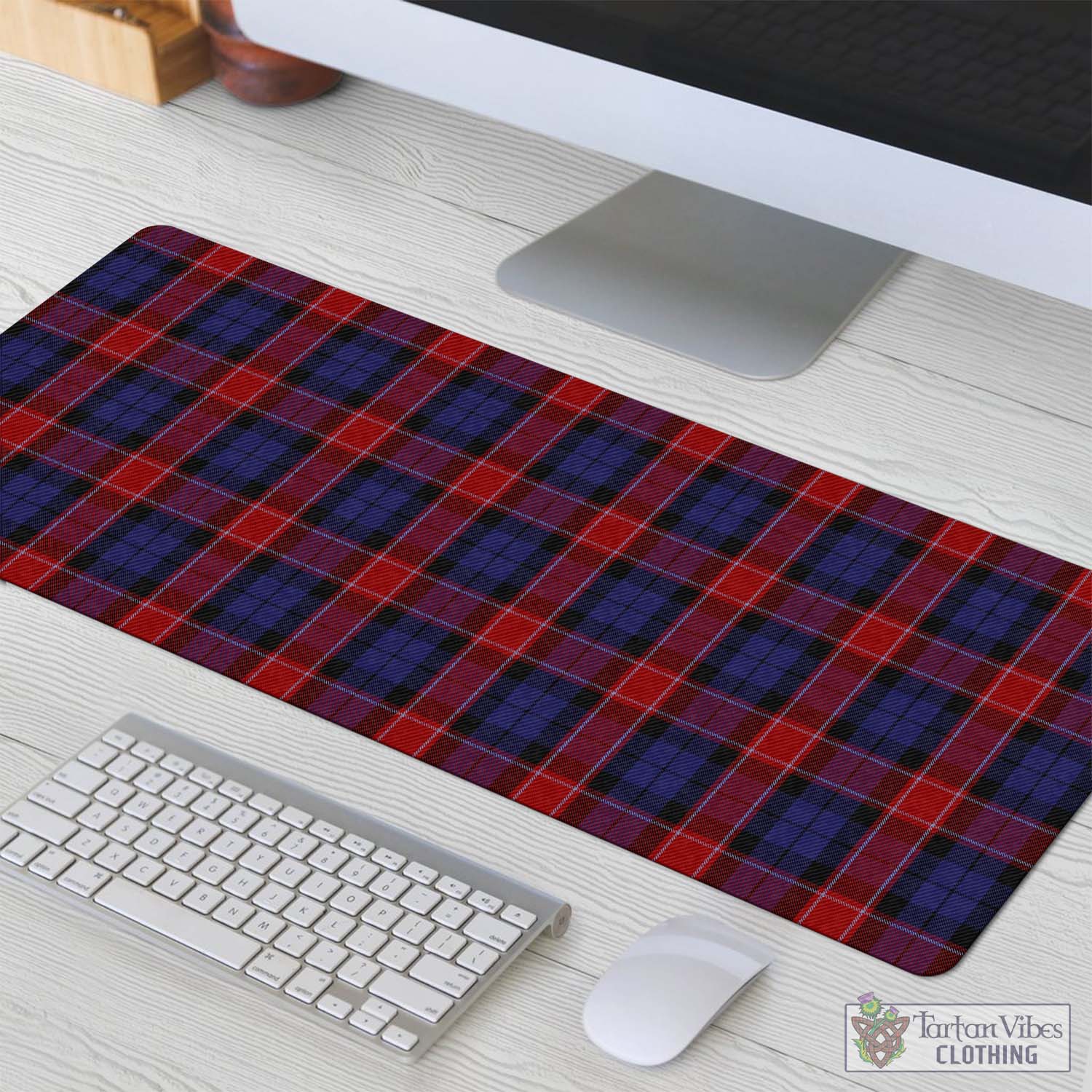 Tartan Vibes Clothing Graham of Menteith Red Tartan Mouse Pad