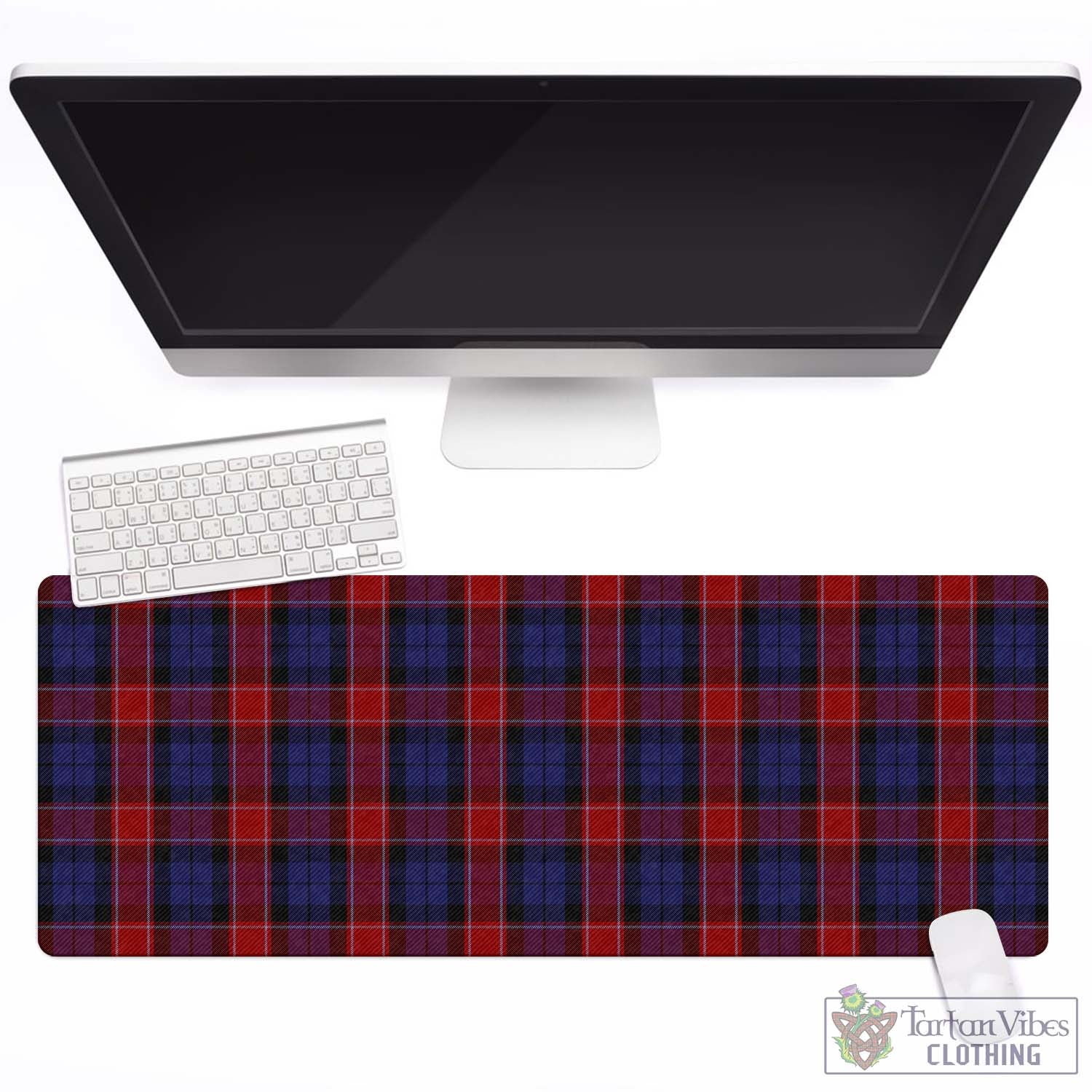 Tartan Vibes Clothing Graham of Menteith Red Tartan Mouse Pad