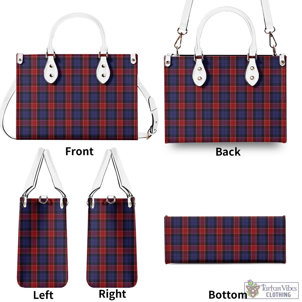 Tartan Vibes Clothing Graham of Menteith Red Tartan Luxury Leather Handbags