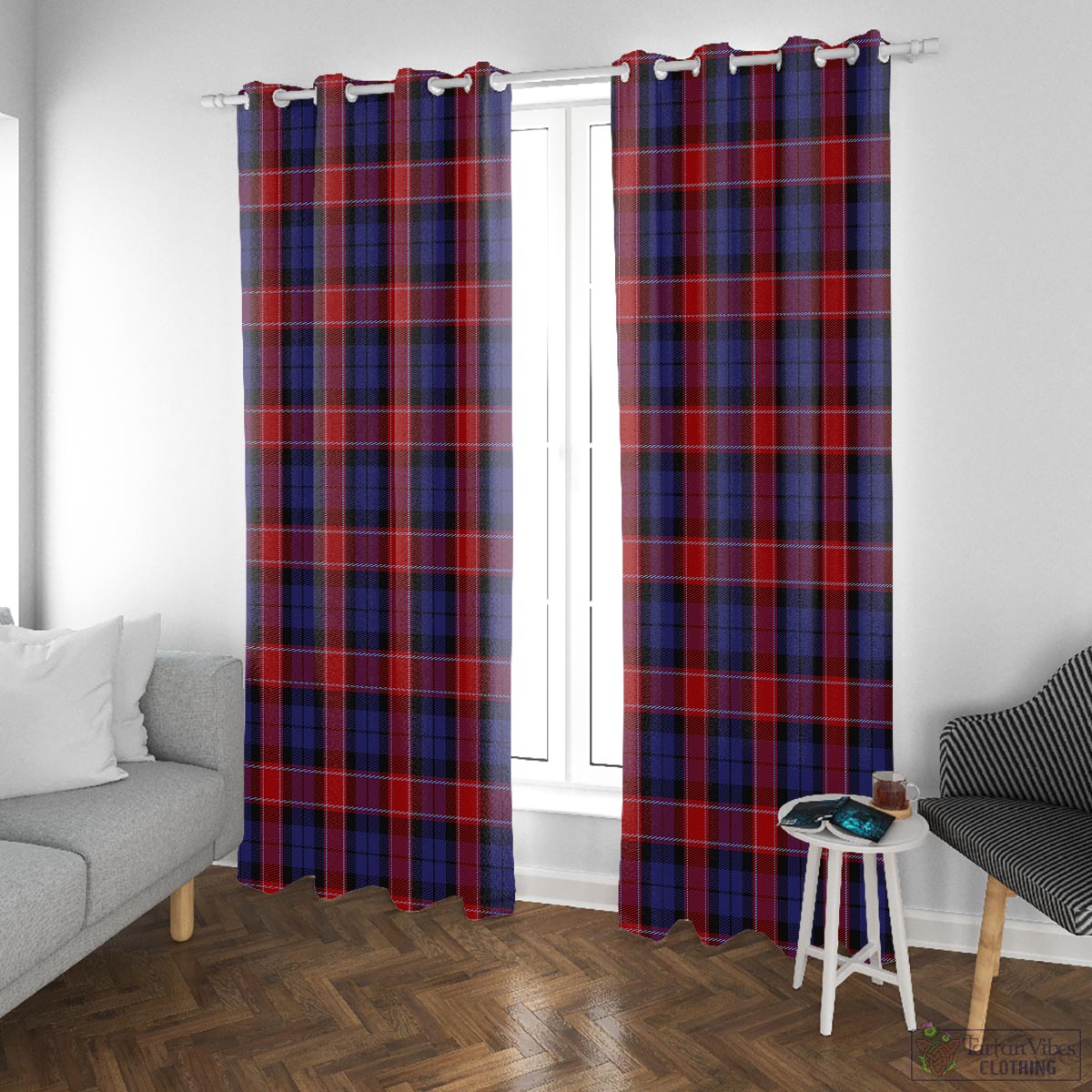 Graham of Menteith Red Tartan Window Curtain