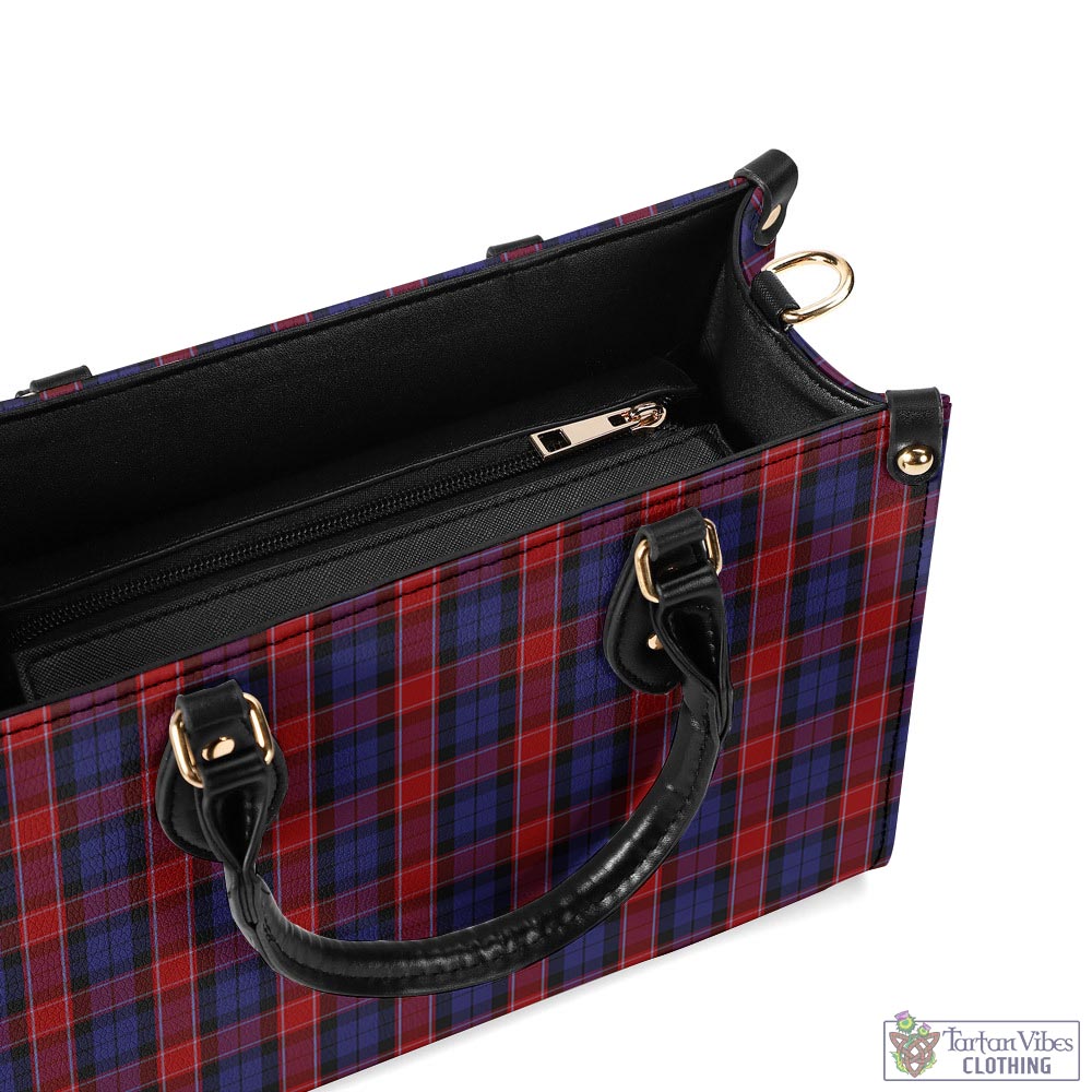 Tartan Vibes Clothing Graham of Menteith Red Tartan Luxury Leather Handbags