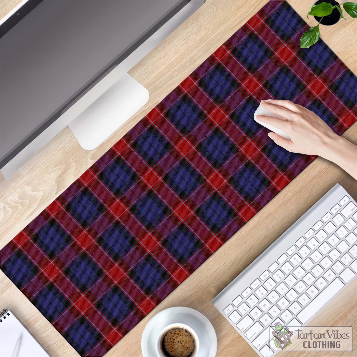 Tartan Vibes Clothing Graham of Menteith Red Tartan Mouse Pad