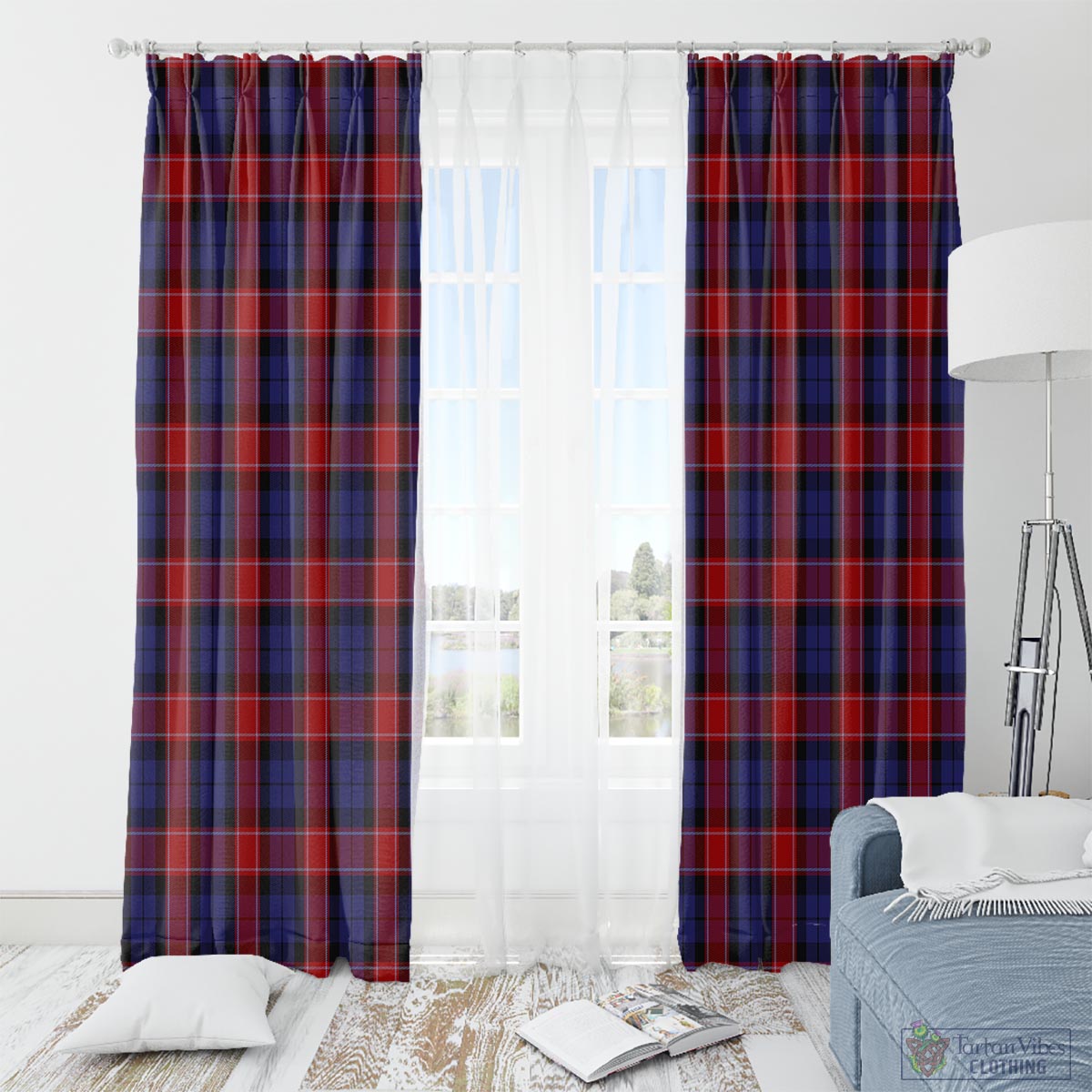 Graham of Menteith Red Tartan Window Curtain