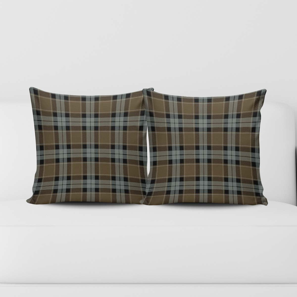 Graham of Menteith Weathered Tartan Pillow Cover Square Pillow Cover - Tartanvibesclothing