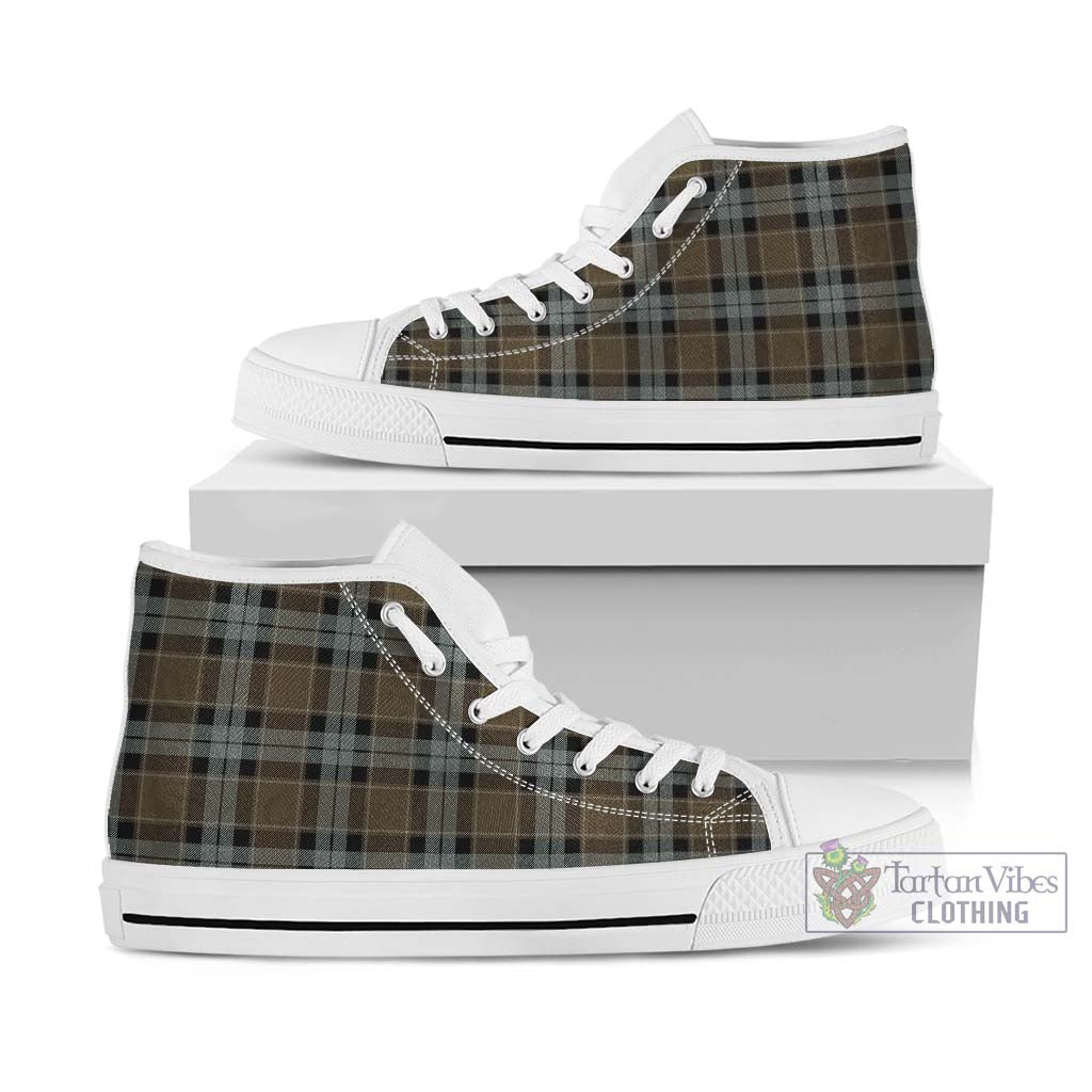 Tartan Vibes Clothing Graham of Menteith Weathered Tartan High Top Shoes