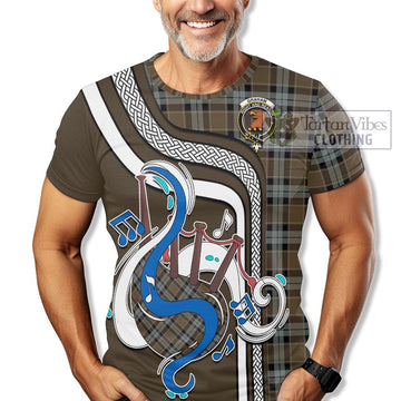 Graham of Menteith Weathered Tartan T-Shirt with Epic Bagpipe Style