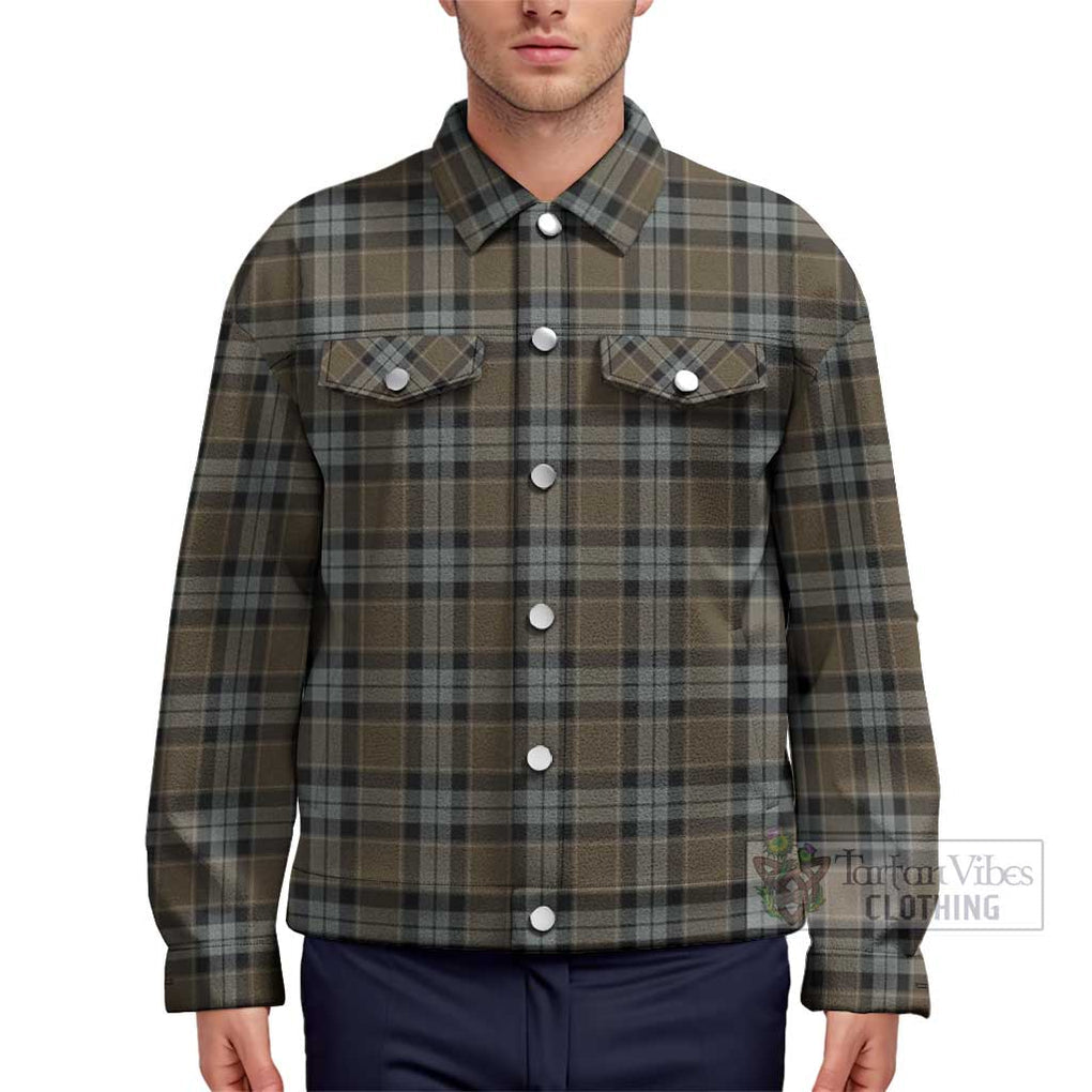 Graham of Menteith Weathered Tartan Unisex Lapel Cotton Jacket Unisex - Tartan Vibes Clothing