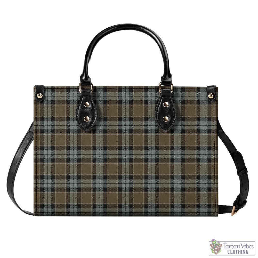 Tartan Vibes Clothing Graham of Menteith Weathered Tartan Luxury Leather Handbags