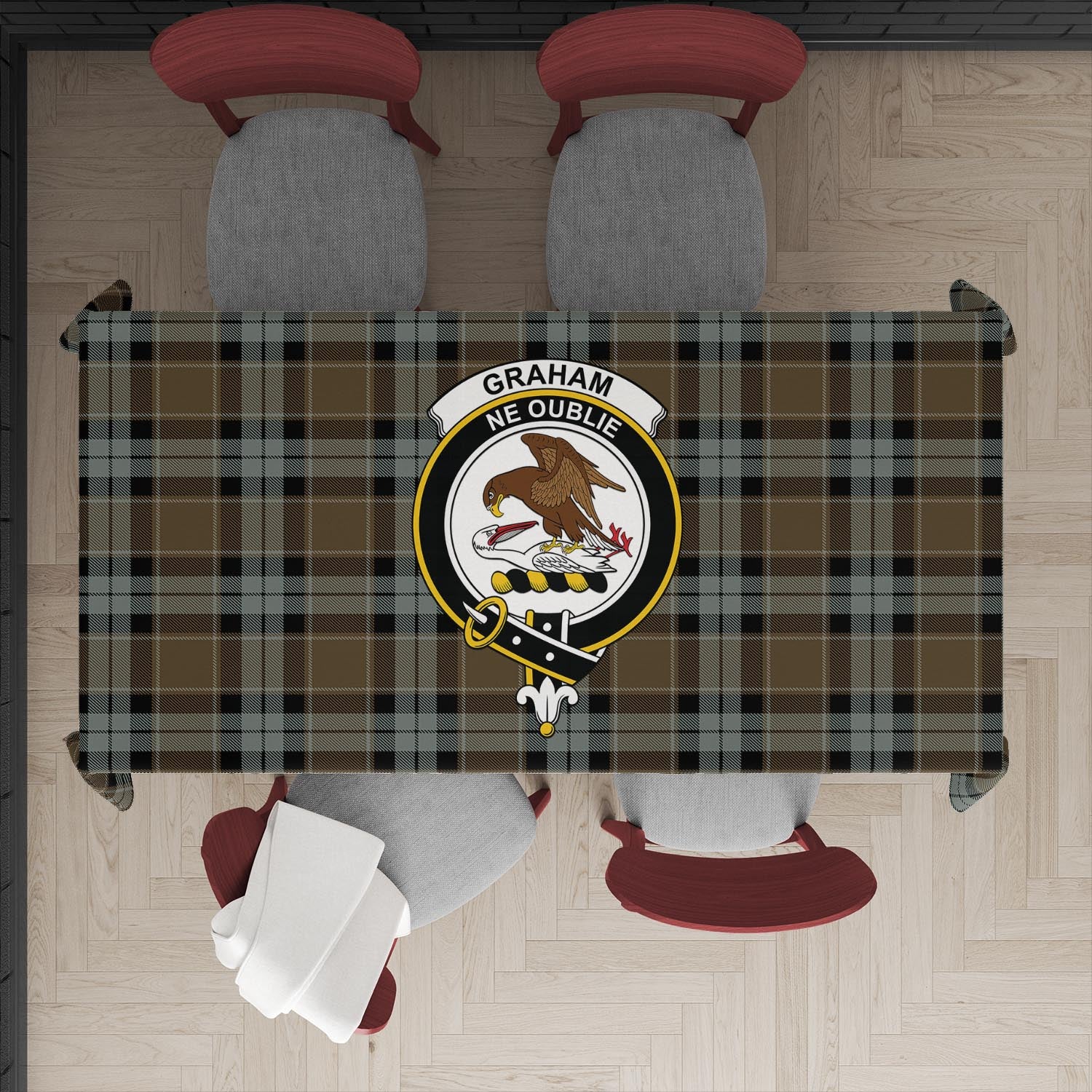 graham-of-menteith-weathered-tatan-tablecloth-with-family-crest