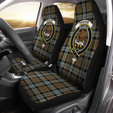 Graham of Menteith Weathered Tartan Car Seat Cover with Family Crest