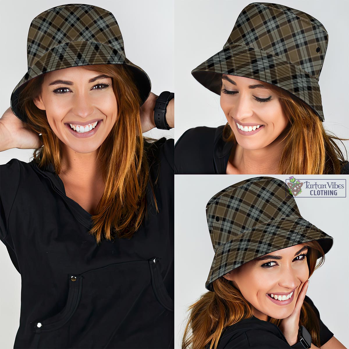 Tartan Vibes Clothing Graham of Menteith Weathered Tartan Bucket Hat