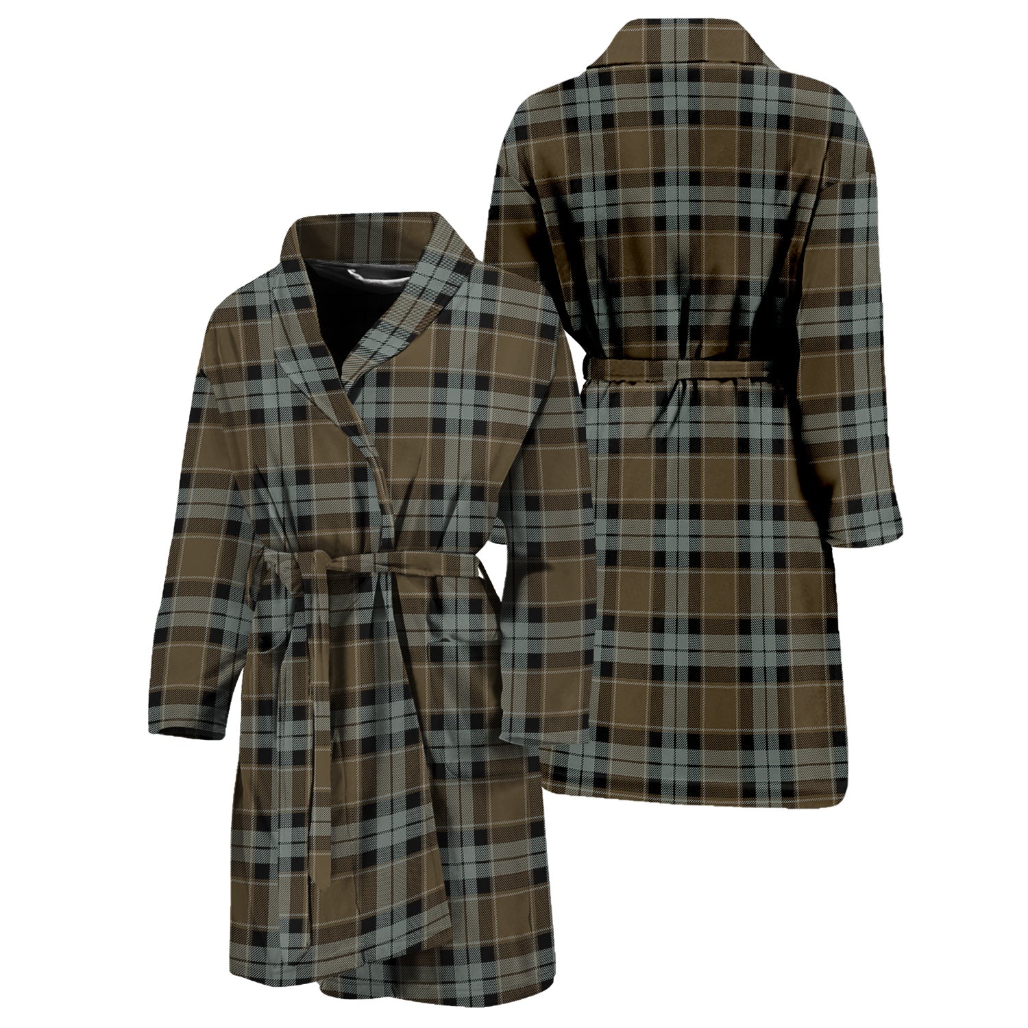 Graham of Menteith Weathered Tartan Bathrobe Unisex M - Tartan Vibes Clothing