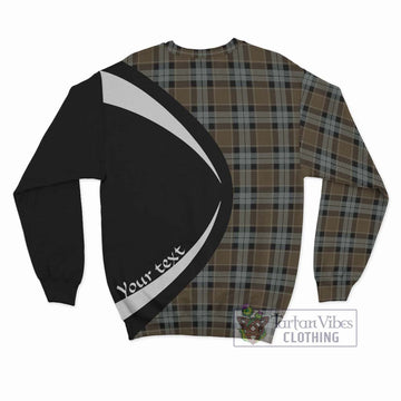 Graham of Menteith Weathered Tartan Sweatshirt with Family Crest Circle Style